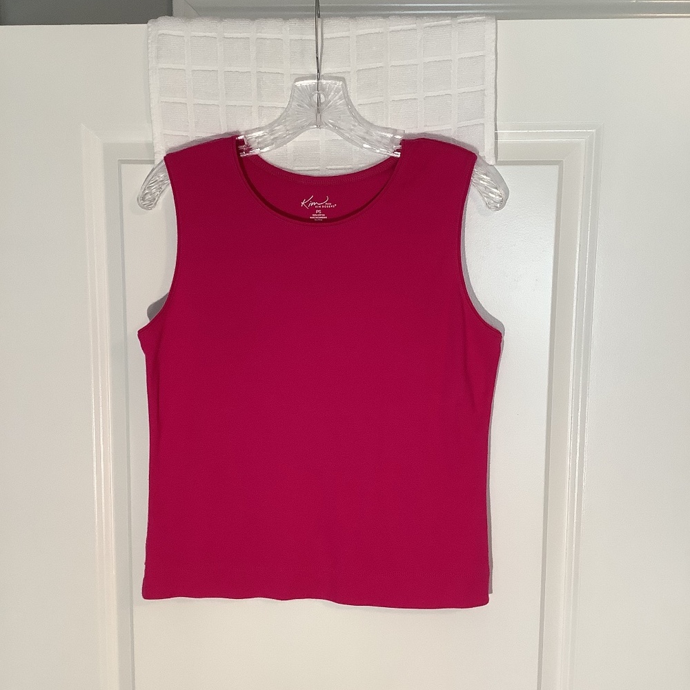 Kim Rogers Ladies Pullover Sleeveless Top Fuchsia Size PS